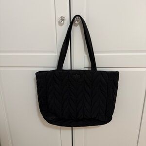 Black Kate Spade Quilted Tote Bag